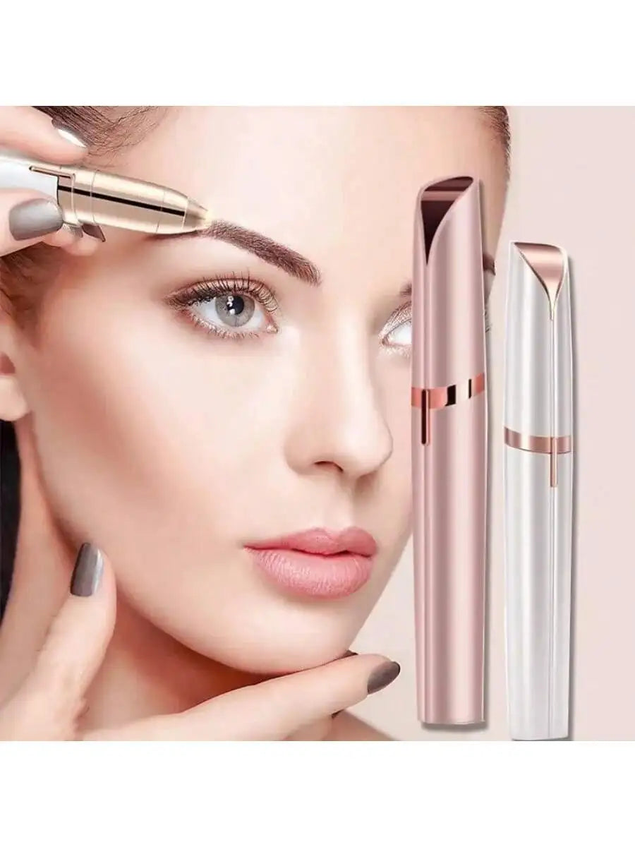 Electric Eyebrow Trimmer & Facial Hair Remover for Women Eyebrow Trimmer HIP WHITE