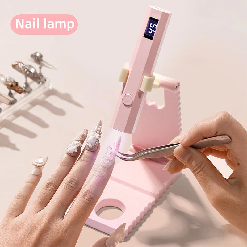 Handheld Rechargeable UV LED Nail Lamp – Portable Gel Dryer UV Nail Lamp HIP