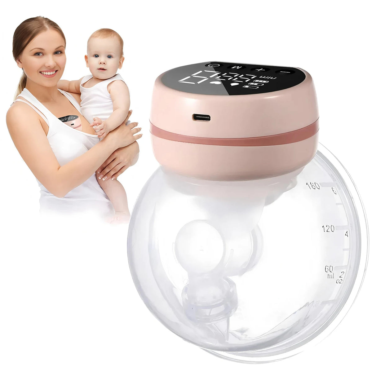Hands-Free Wearable Electric Breast Pump – Silent & Portable Wearable Breast Pump HIP