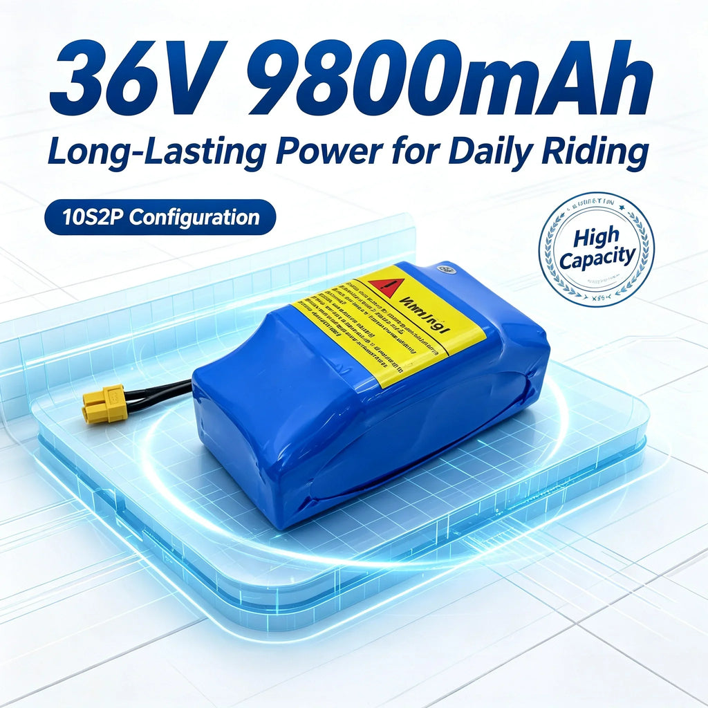 36V 9800mAh Li-Ion Battery Pack for Hoverboard & Scooter Li-Ion Battery Pack HIP