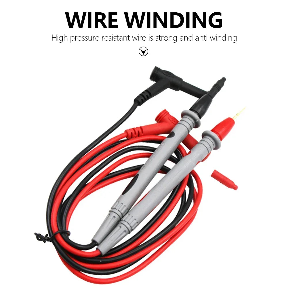 2PCS Silicone wire Universal Probe Test Leads Pin for Digital Multimeter Needle Tip Multi Meter Tester Probe 20A 1000V HIP