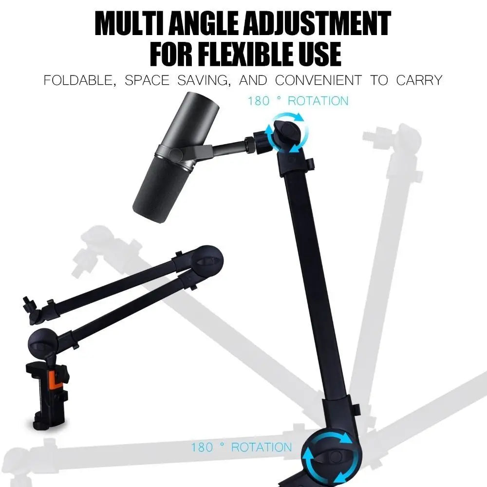 360° Adjustable Microphone Boom Arm Desktop Stand | Podcasting Microphone Boom Arm HIP