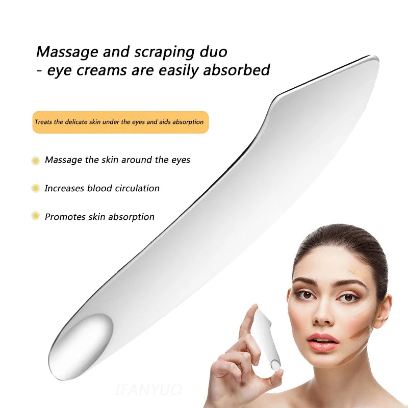 Stainless Steel Foundation Spatula Mask and Eye Cream Spoons Multi-functional Facial Scraping Metal Beauty & Skin Care Tools Set HIP
