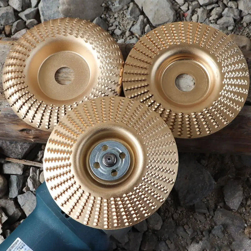 Wood Carving Grinding Disc for Angle Grinder – Arc/Flat/Bevel Grinding Abrasive Disc HIP