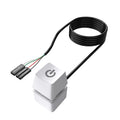 1.8m LED External PC Power Switch – Motherboard Desktop PC Power Switch Cable HIP White