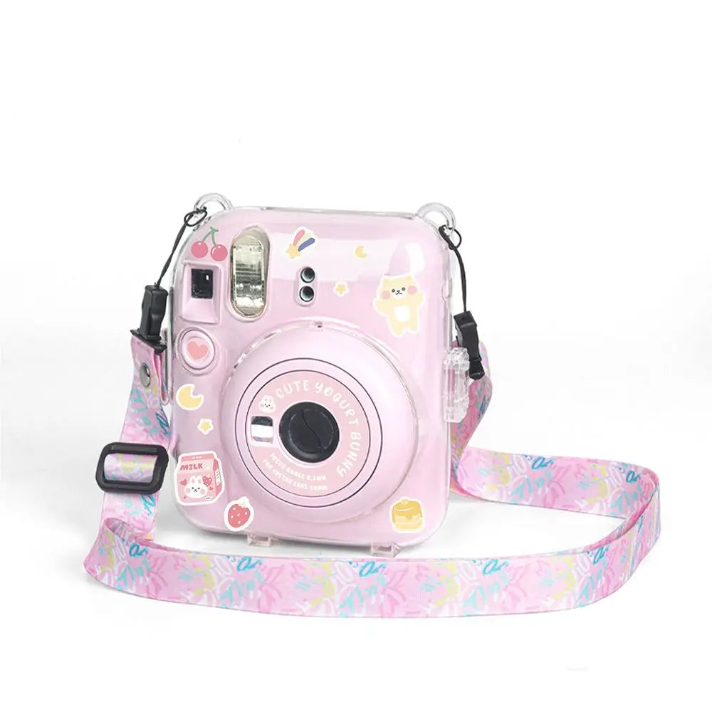 Fujifilm Instax Mini 12 Clear Protective Case with Stickers Camera Protective Case HIP