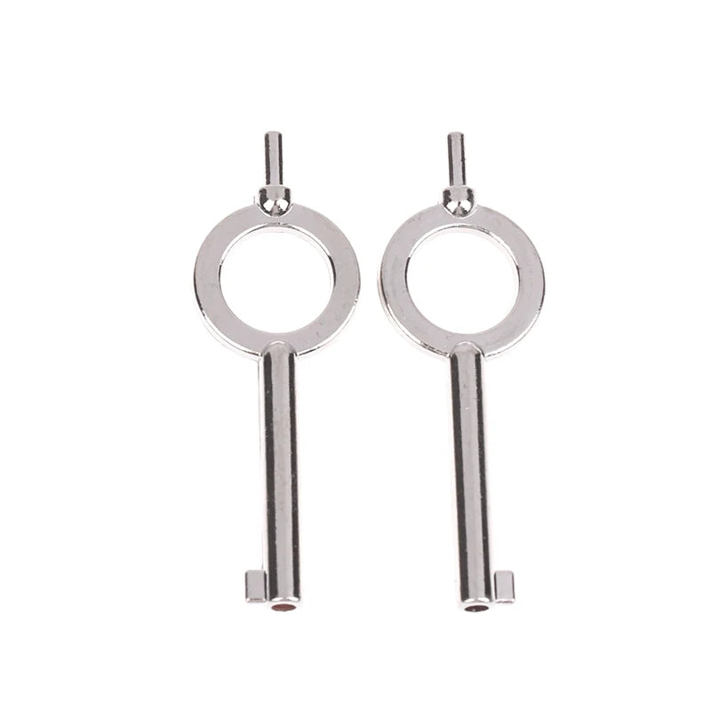 2-Pack Universal Handcuff Keys – Zinc Alloy Flat Key Set Handcuff Key Set HIP 2Pc