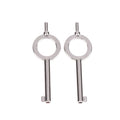 2-Pack Universal Handcuff Keys – Zinc Alloy Flat Key Set Handcuff Key Set HIP 2Pc