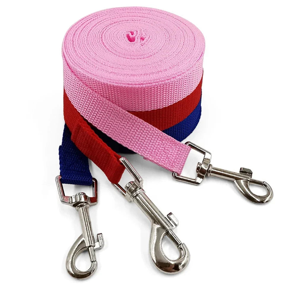 Long Nylon Pet Dog Leash For Small Big Dogs Cats Outdoor Hiking Puppy Lead Rope Durable Labrodor Traction Belt 1.5m 3m 4m 6m 10m HIP