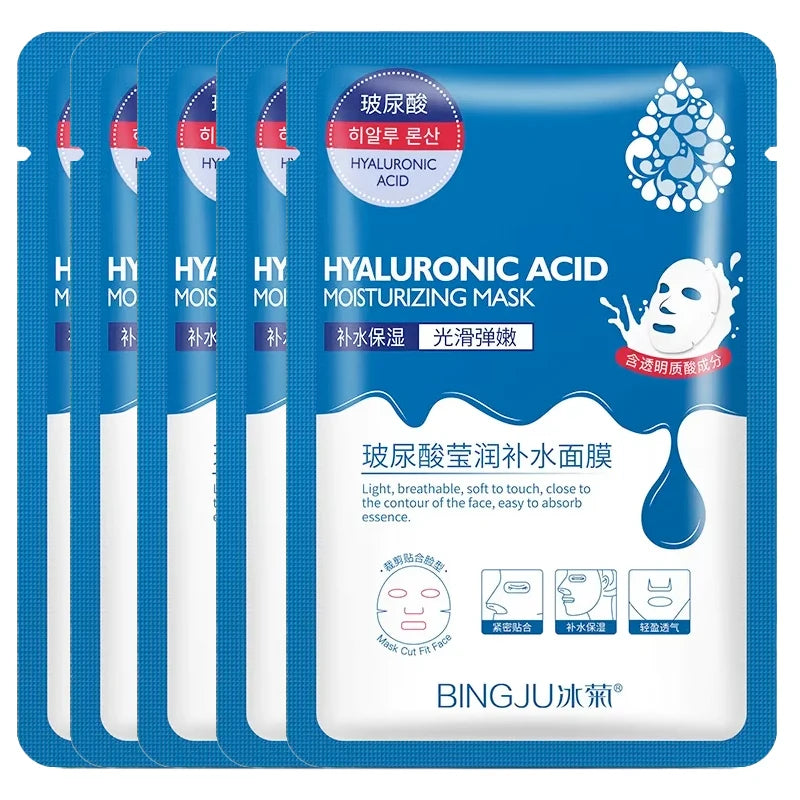 5-Pack Hyaluronic Acid Sheet Masks – Hydrate & Refine Pores Hydrating Sheet Mask HIP Default Title