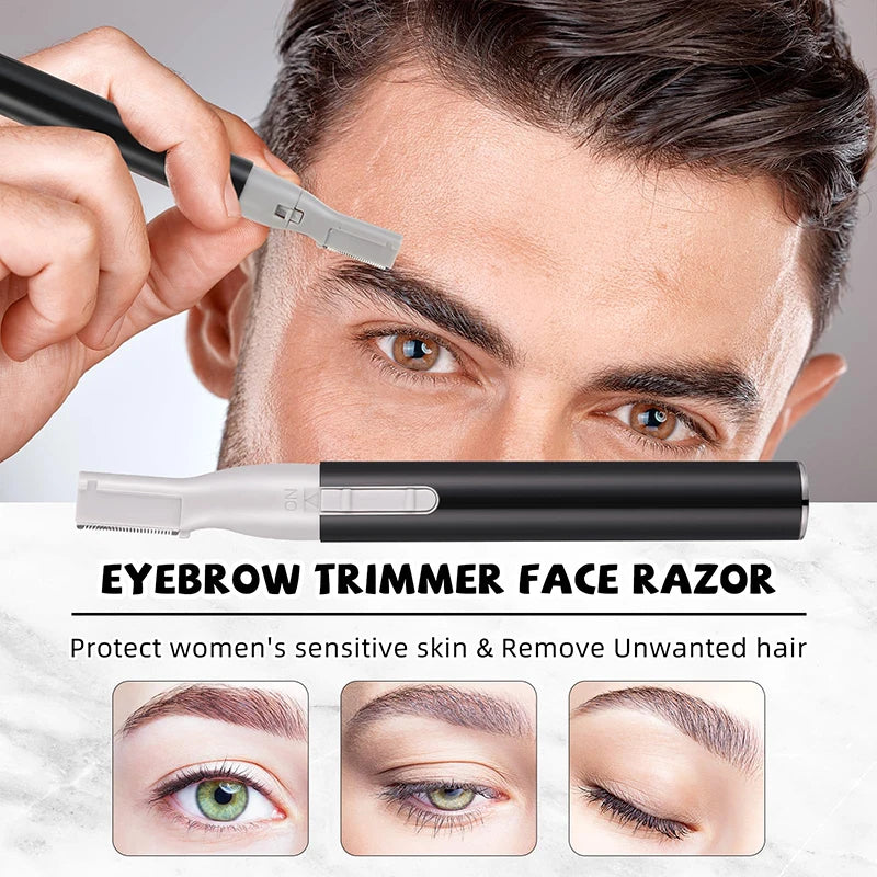 RUZOFO Mini Electric Eyebrow Trimmer – Face & Body Shaver Electric Eyebrow Trimmer HIP