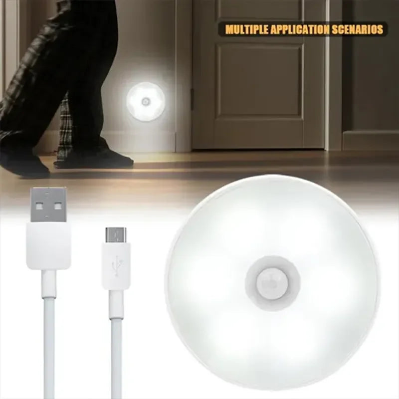PIR Motion Sensor LED Night Light – USB Rechargeable Closet Motion Sensor Night Light HIP