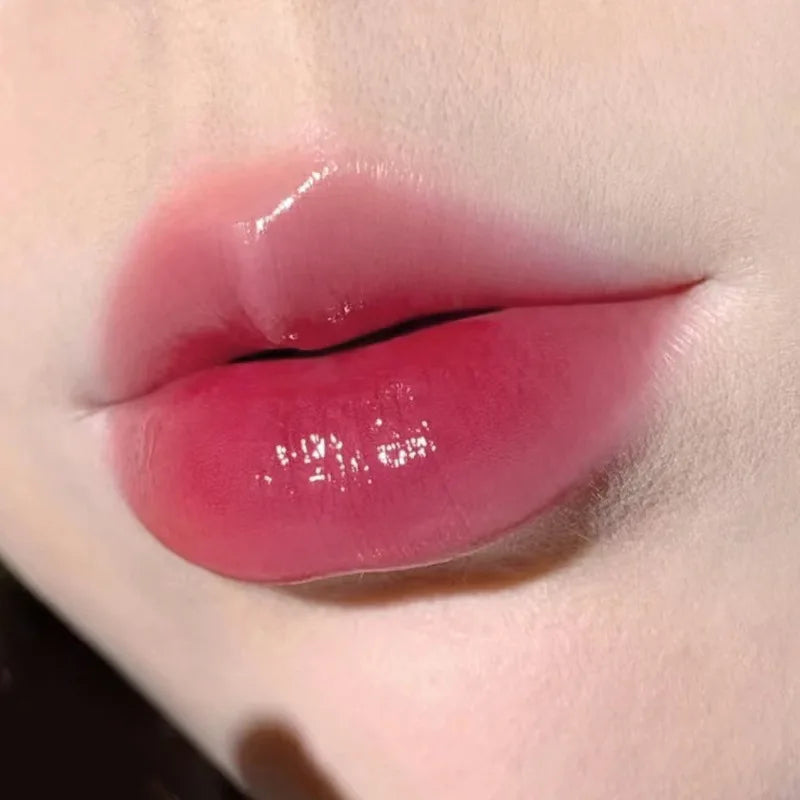 New Jelly Mirror Lip Glaze Transparent Water Glossy Lipgloss Mocha Brown Liquid Lipstick Moisturizing Lasting Red Lip Tint Stain HIP 05