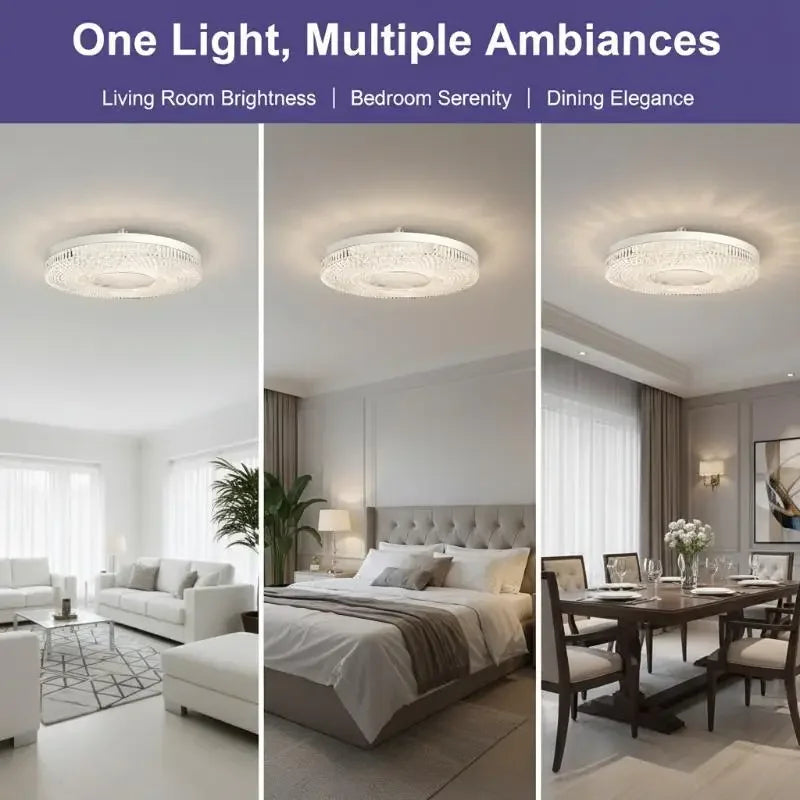 E27 LED Crystal UFO Ceiling Bulb – 40W–100W Natural White LED Light Bulb HIP 100W-185mm