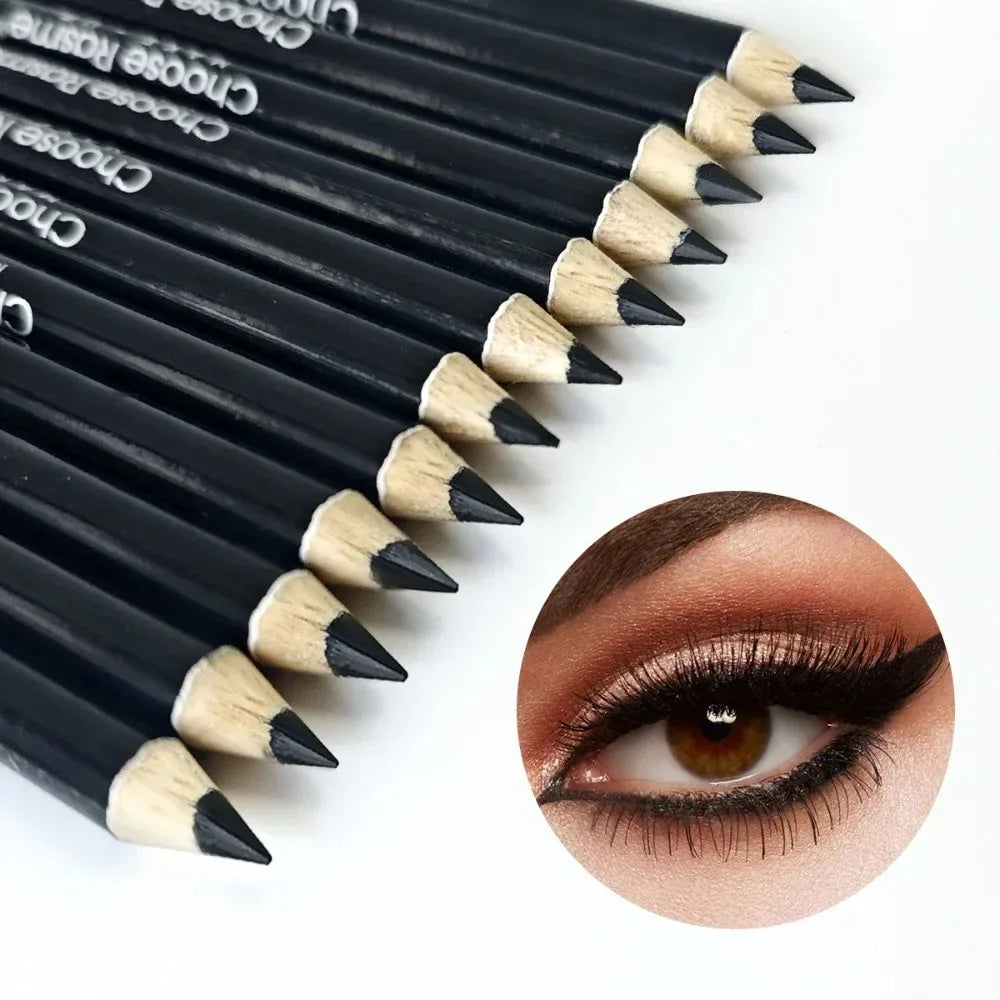 3Pcs Waterproof & Sweat-Proof Black Eyeliner Pencil - Long-LastingSmudge-Proof for Bold Eye Makeup, Easy Glide Formula for Perfe HIP