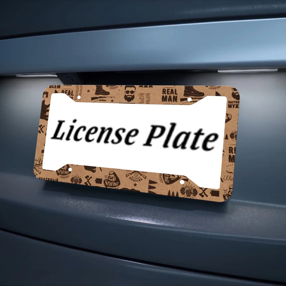 Vintage Aluminum License Plate Frames Set of 2 – US & Canada License Plate Frames HIP