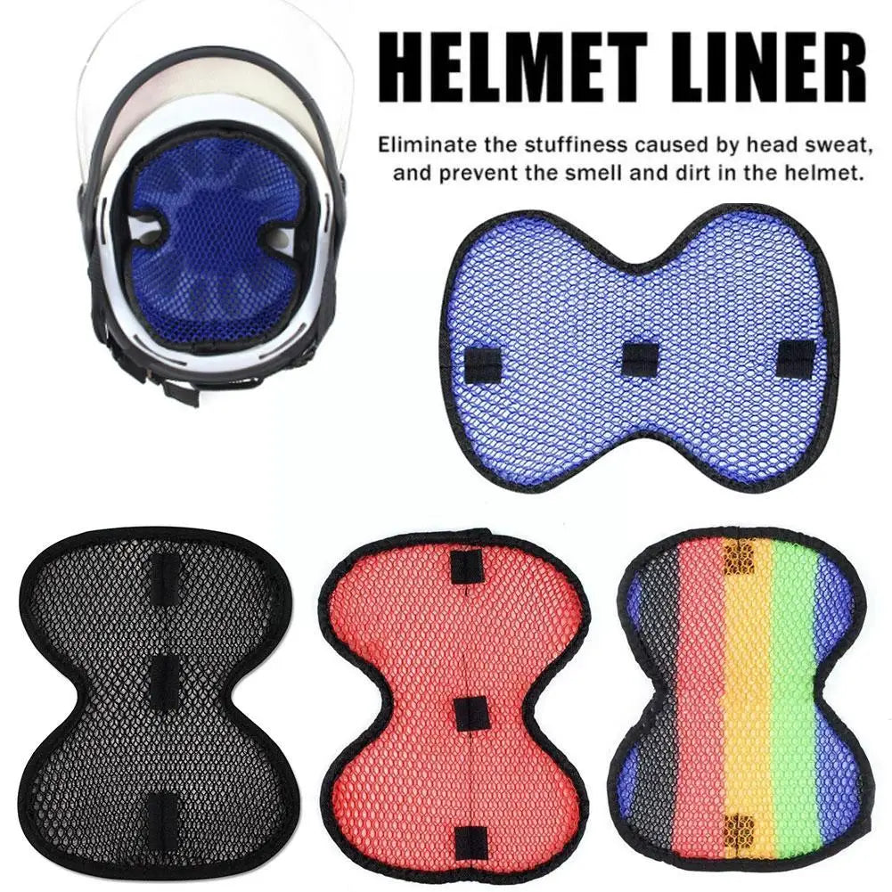 Soft Non-slip Motorcycle Helmet Insert Liner Honeycomb Motorbikes Breathable Mesh Sweat Wicking Lining Helmet Insulation Pad HIP