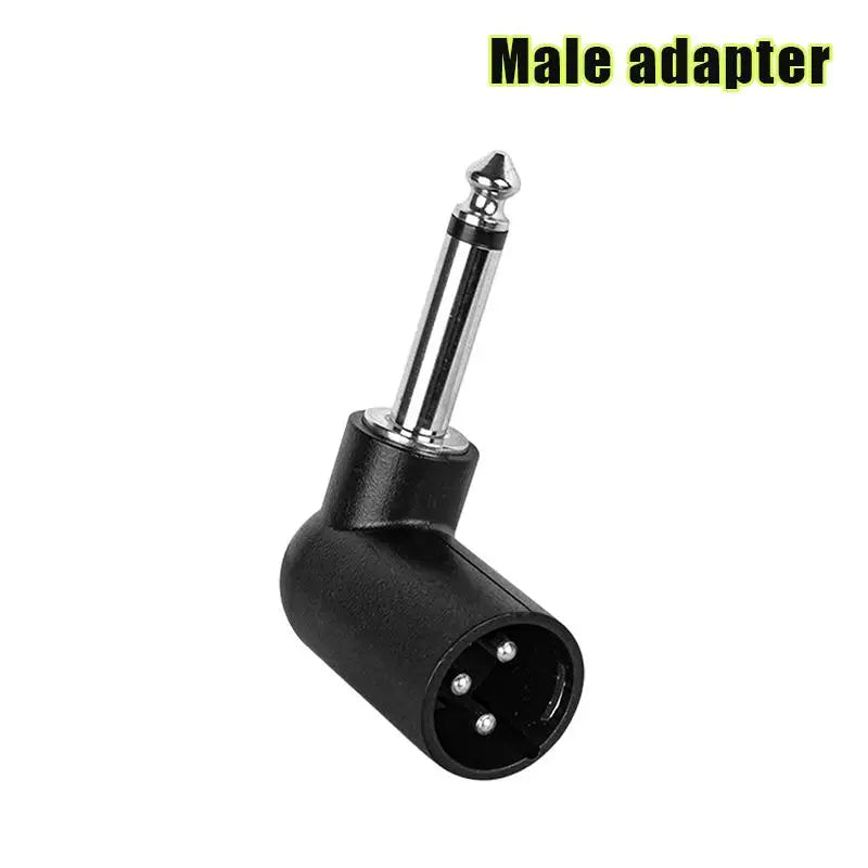 XLR to 6.35mm Right Angle Audio Adapter | Plug & Play Audio Adapter HIP A1 1PC