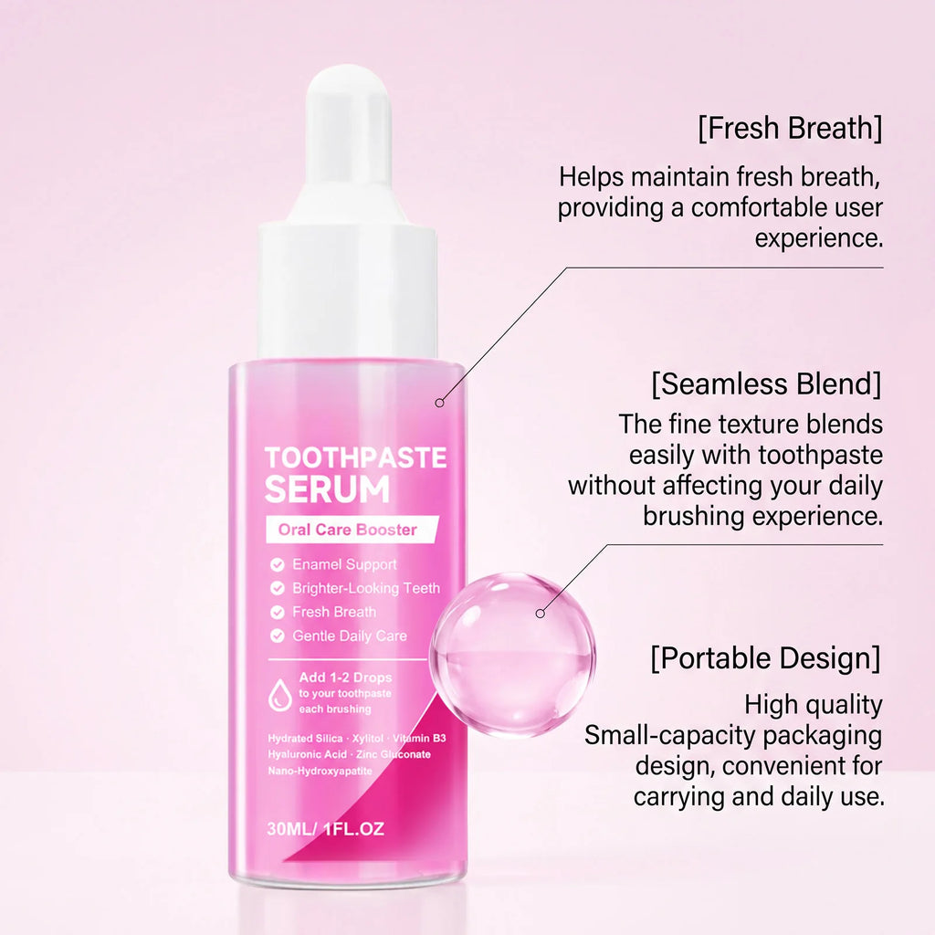 Fresh Breath Toothpaste & Brightening Serum Set | Daily Oral Care Toothpaste & Serum Set HIP