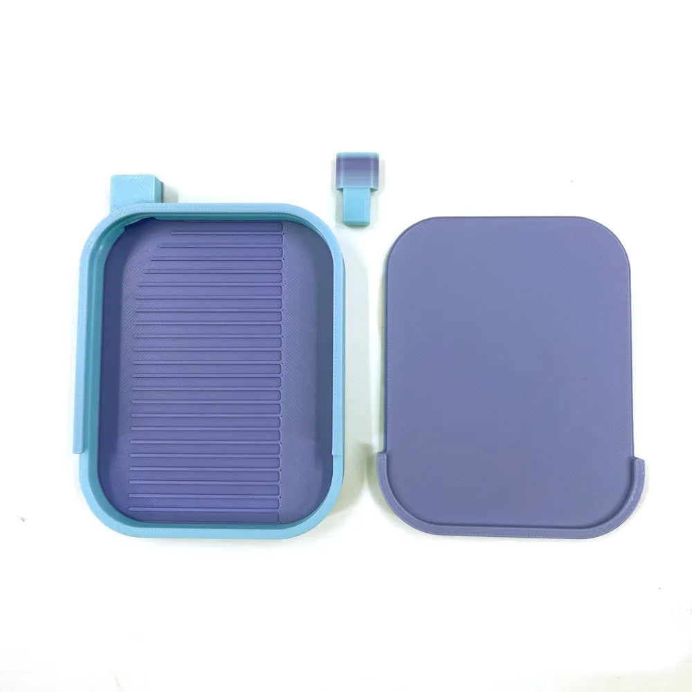 Large Diamond Painting Tray with Cover – Drill Bead Storage Craft Storage Tray HIP Blue Purple