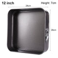 Non-Stick Carbon Steel Square Springform Cake Pan 7–12 Inch Cake Baking Pan HIP 12 inch