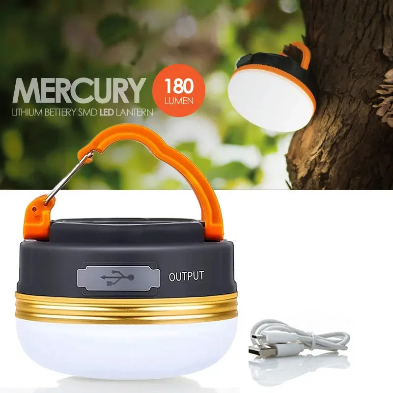 ESMARTER Mini LED Camping Lantern – USB Rechargeable, 3 Modes Portable Camping Lantern HIP