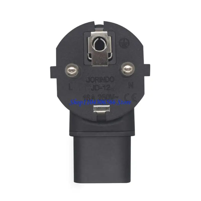 90° EU 4.8mm 2-Prong to C13 Power Adapter for Computers Power Plug Adapter HIP