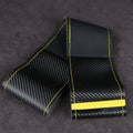Carbon Fiber PU Leather Steering Wheel Cover 38cm – O SHI CAR Steering Wheel Cover HIP Style B Yellow