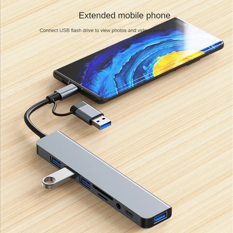 USB-C Multiport Hub Docking Station – SD, Audio & USB 3.0 USB-C Docking Hub HIP