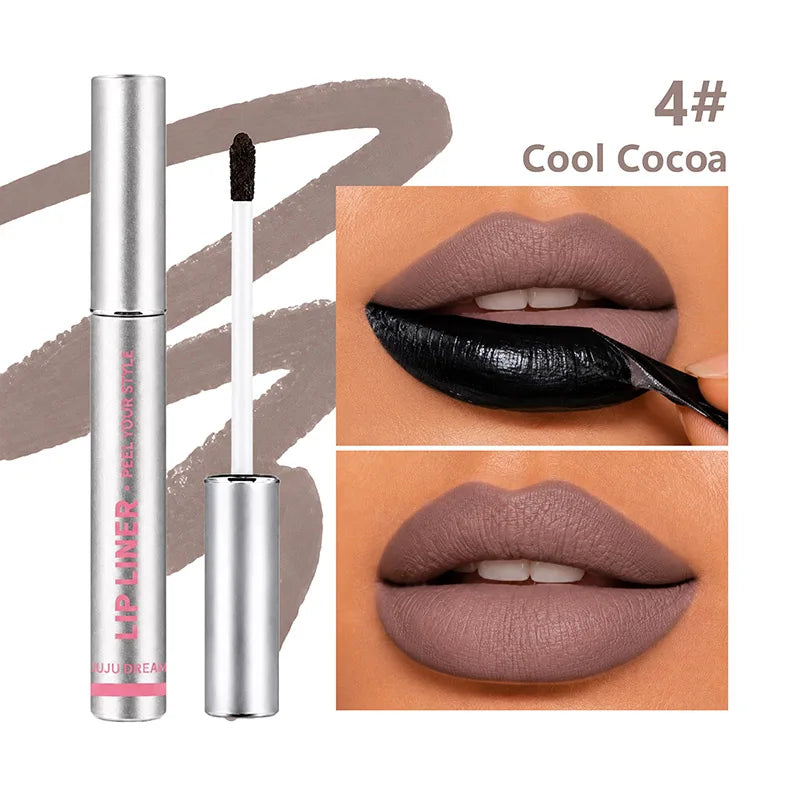 JUJU Dream Peel Off Lip Liner Tint – Waterproof Matte Stain Peel Off Lip Liner HIP 04