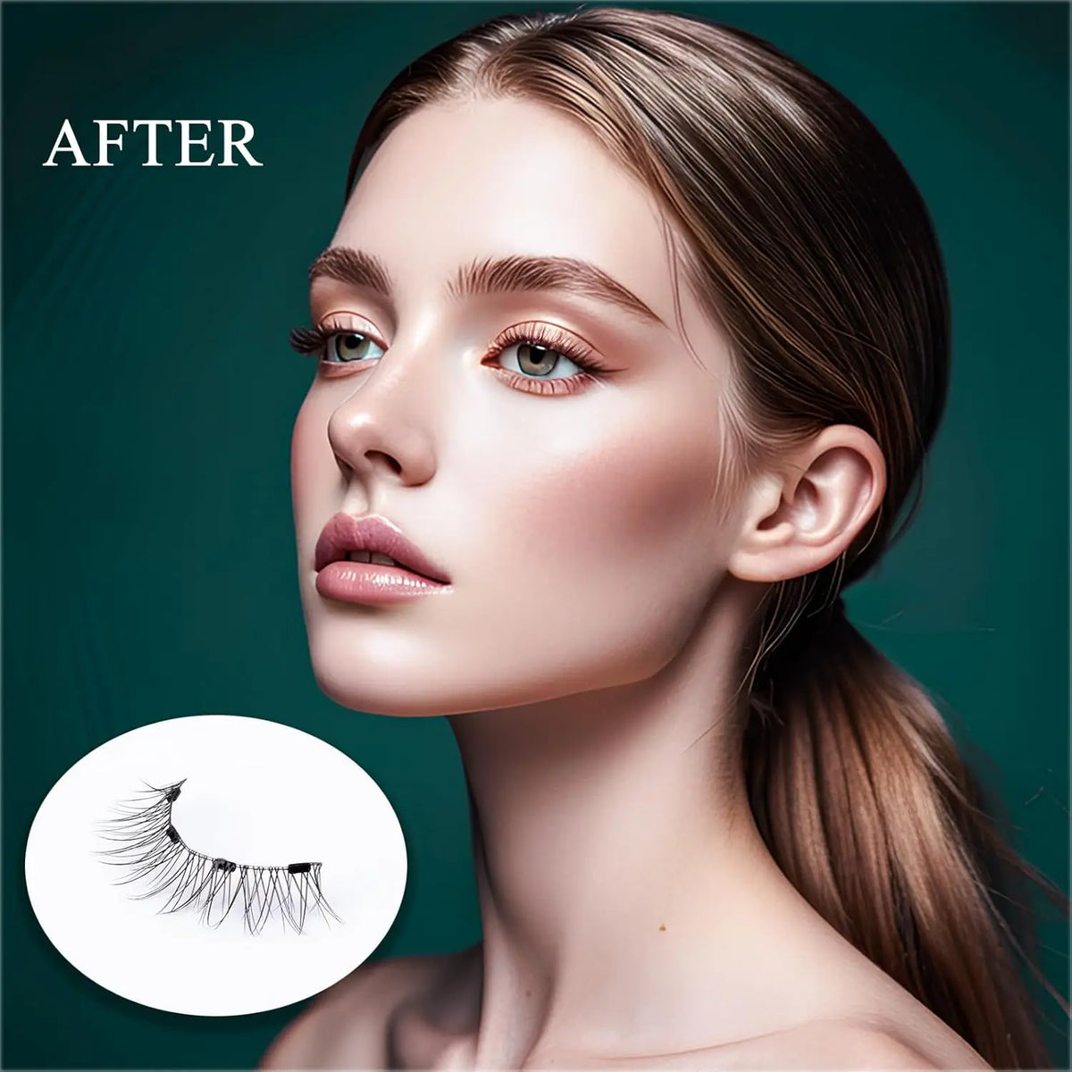 2 Pairs Magnetic Eyelashes - No Glue Needed, Natural 3D Effect, Waterproof & Reusable False Lashes (Easy Application) HIP