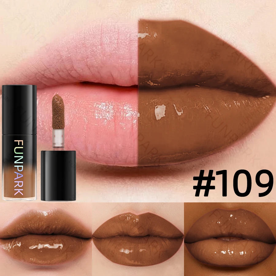 1PC Moisturizing Lip Gloss 15 Color Lip Blam Lip Oil for Lips Long Lasting Liquid Pink Red Makeup Gifts Lip Glaze High Pigment HIP 109