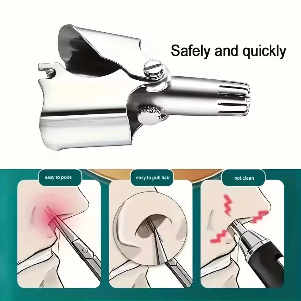 Manual Nose Hair Trimmer – Stainless Steel & Waterproof | HIP Nose Hair Trimmer HIP
