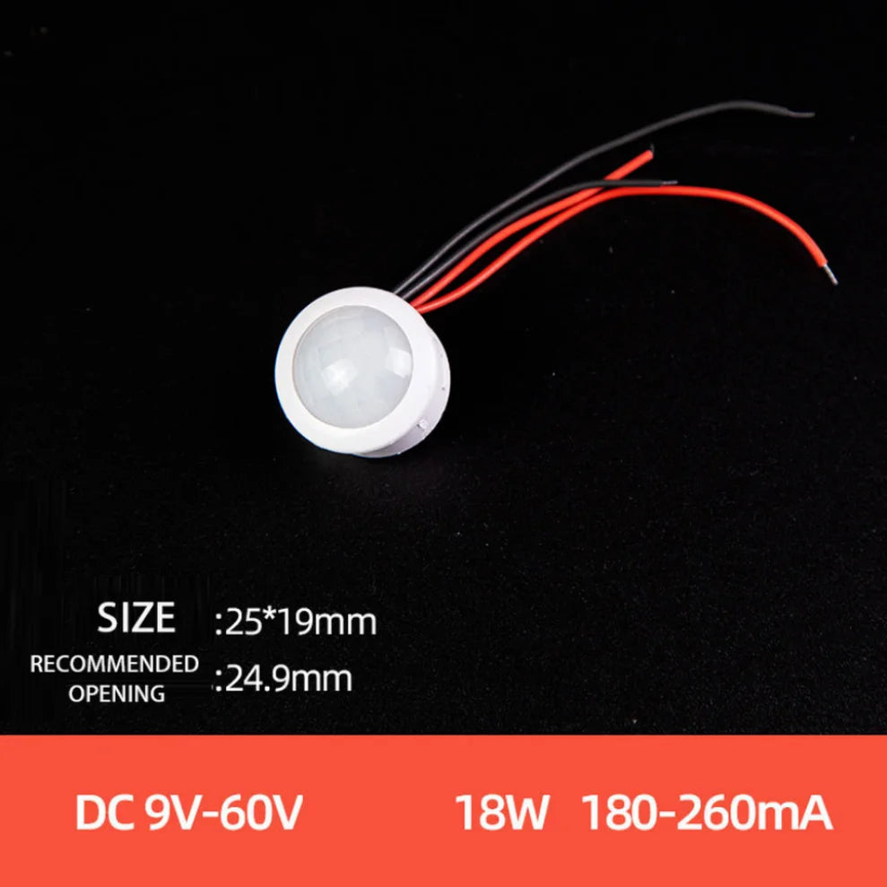 PIR Motion Sensor Switch 9V–60V | Auto LED Night Light Control Motion Sensor Switch HIP