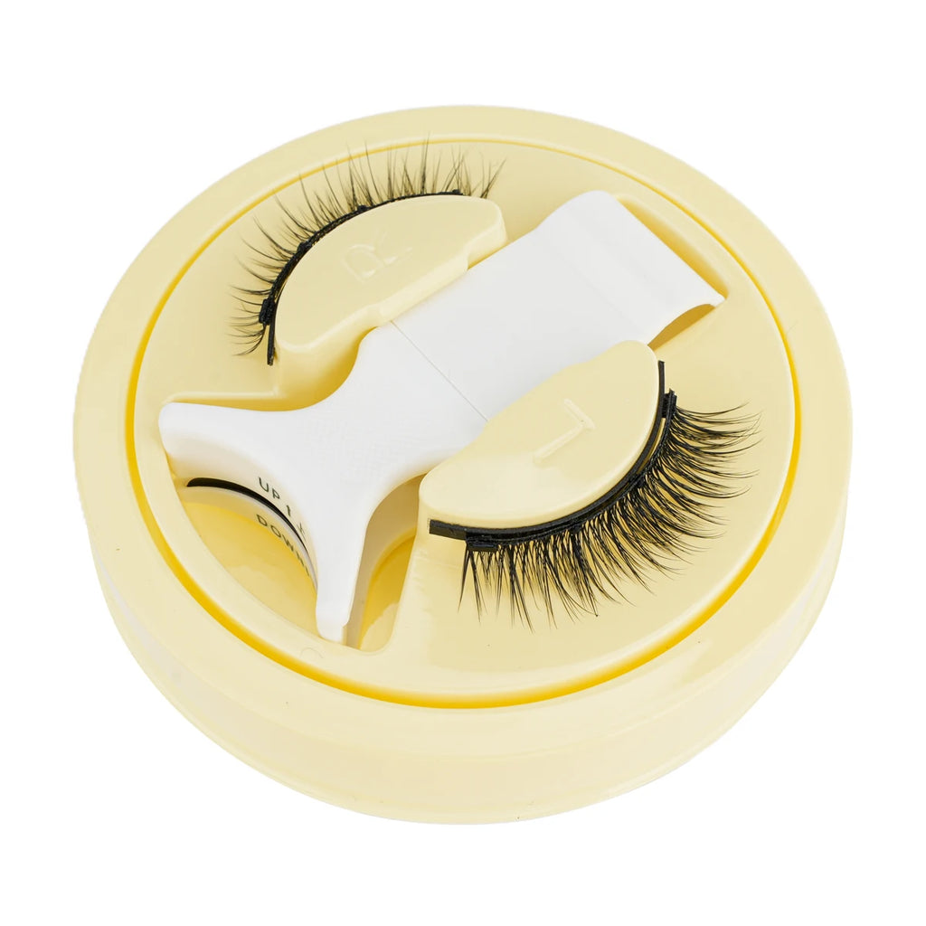YSDO 1 Pair New Magnetic Eyelashes Set With Tweezers Makeup Natural Light Eyelash Extension Tools Reusable False Eye Lashes HIP