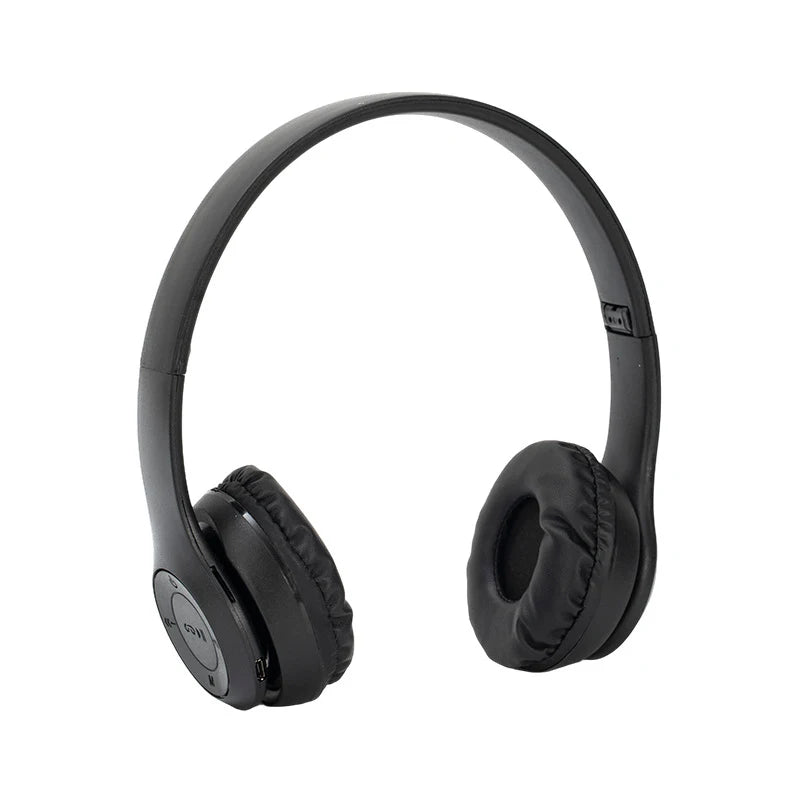 Foldable Wireless Bluetooth Headphones – HiFi 3D Stereo Bass Bluetooth Headphones HIP Black