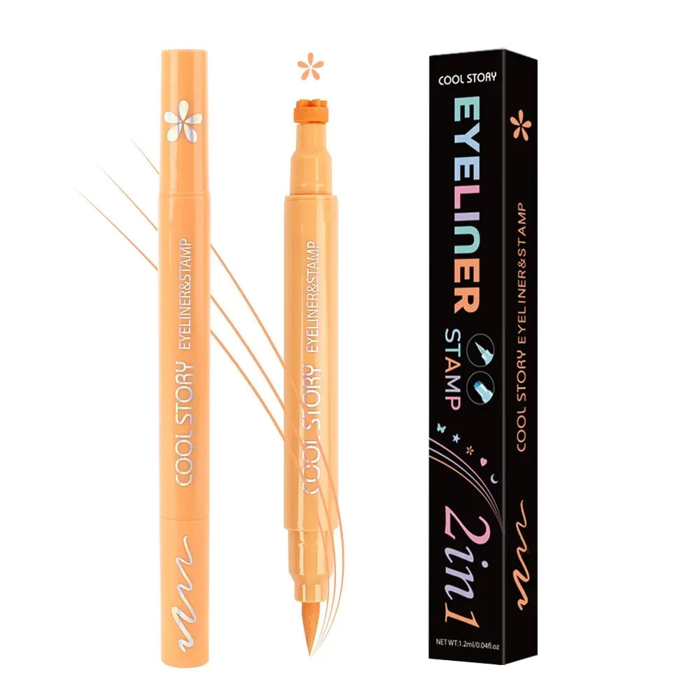 Colorful Butterfly Eyeliner Stamp Pen Star Moon Seal Long Lasting Waterproof Liquid Eye Liner Pencil Eyes Makeup Cosmetic 1/5PCS HIP