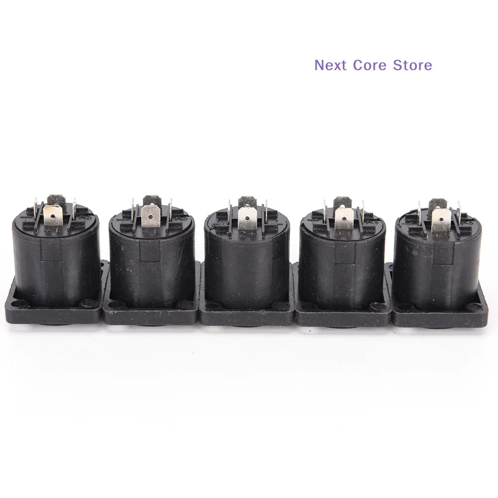 10-Pack Speakon 4-Pin Female Panel Socket Connectors Audio Connector HIP