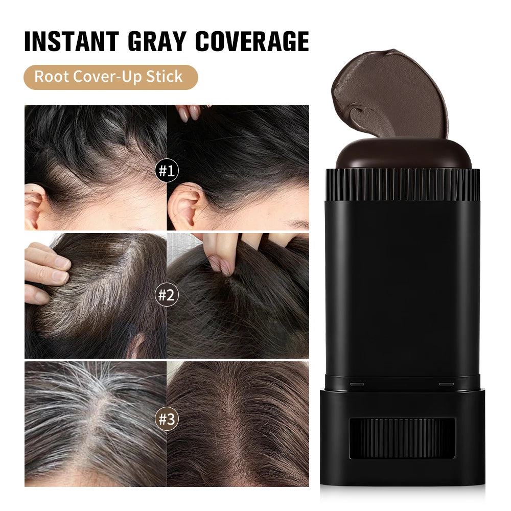 3 in 1 Hair Dye Stick with Comb Teeth - Waterproof, Sweat-Resistant Temporary Hair Color Corrector, Quickly Covers Gray Hair HIP