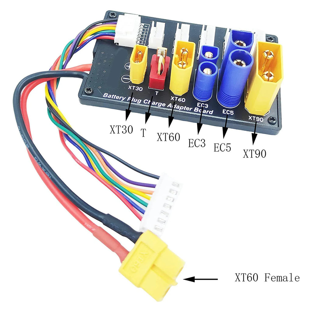 Parallel Charging Board XT90 XT30 EC3 EC5 T XT60 6S Battery Balance Charger Adapter Board HIP