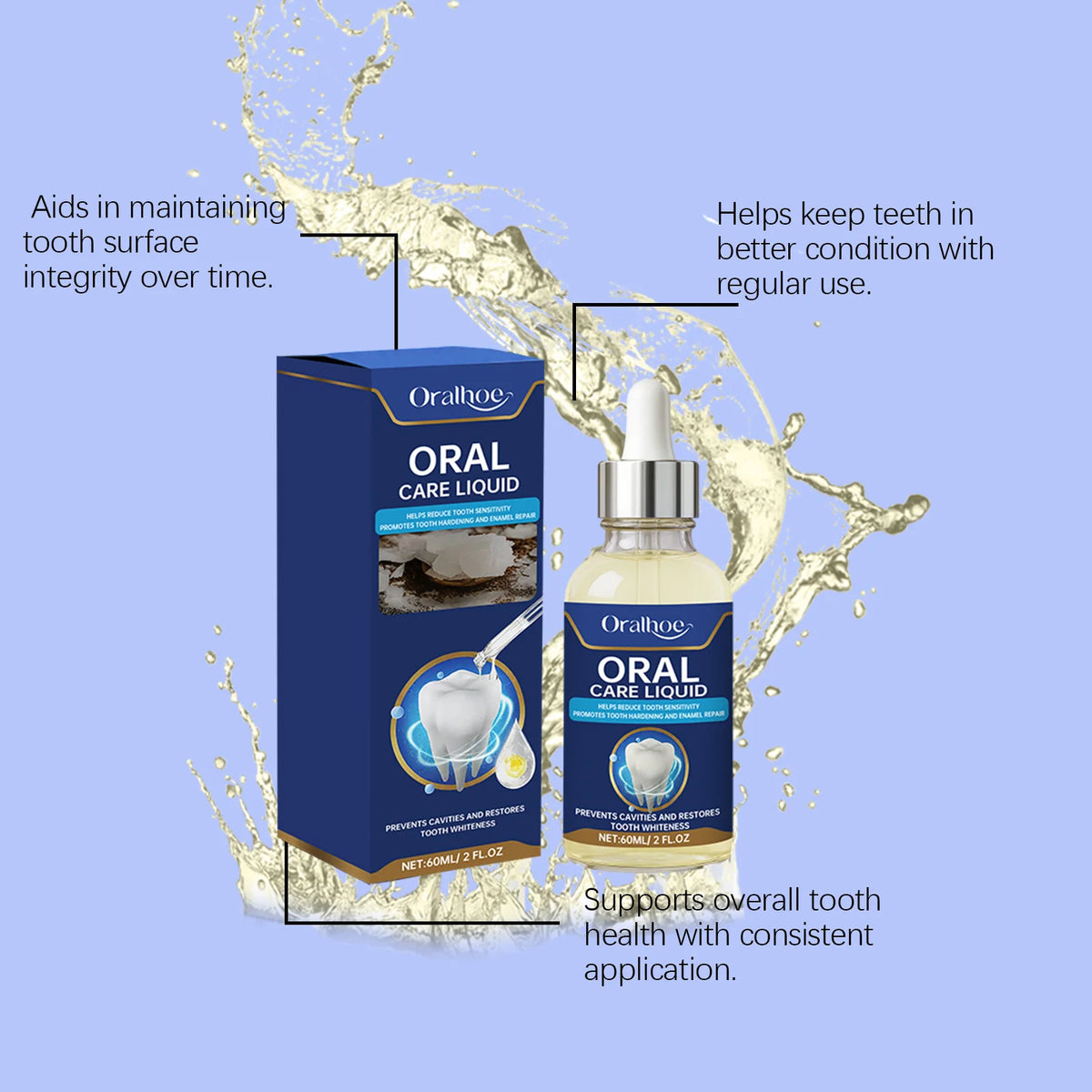 Gum Care Serum – Teeth Stain Cleaner & Enamel Protection Dental Care Serum HIP