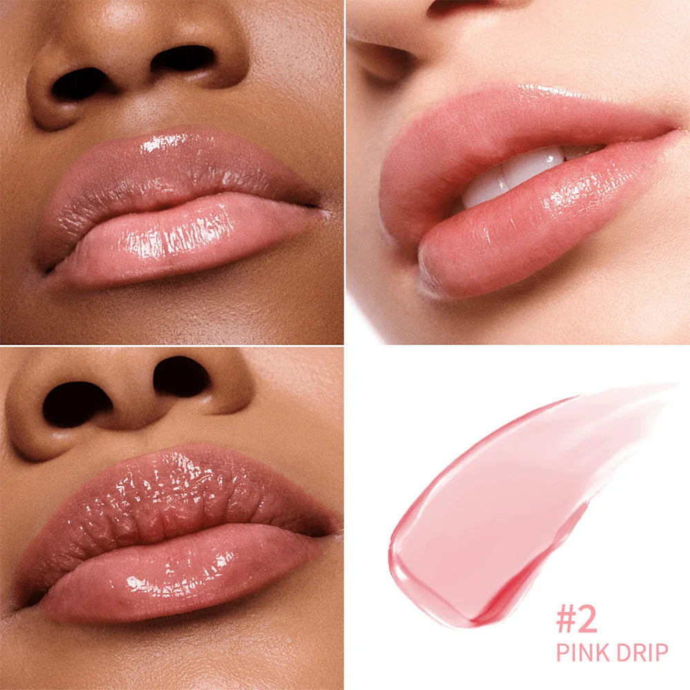 Lifter Glaze Oil Lip Balm with Hyaluronic Acid and Hydrating Oil Blend Lip Balm with 24HRs of Smooth Moisturizing Pink HIP