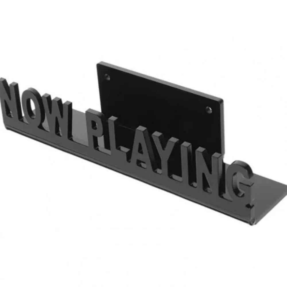 Wall Mount Vinyl Record Display Shelf – "Now Playing" Acrylic Vinyl Record Wall Shelf HIP Black