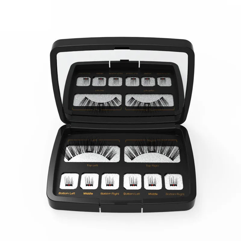 3D 3 Magnetic Eyelashes Natural Soft Reusable Easy To Wear Eyelash Extension Beauty Makeup Tool Fake Mink False Eyelashes HIP