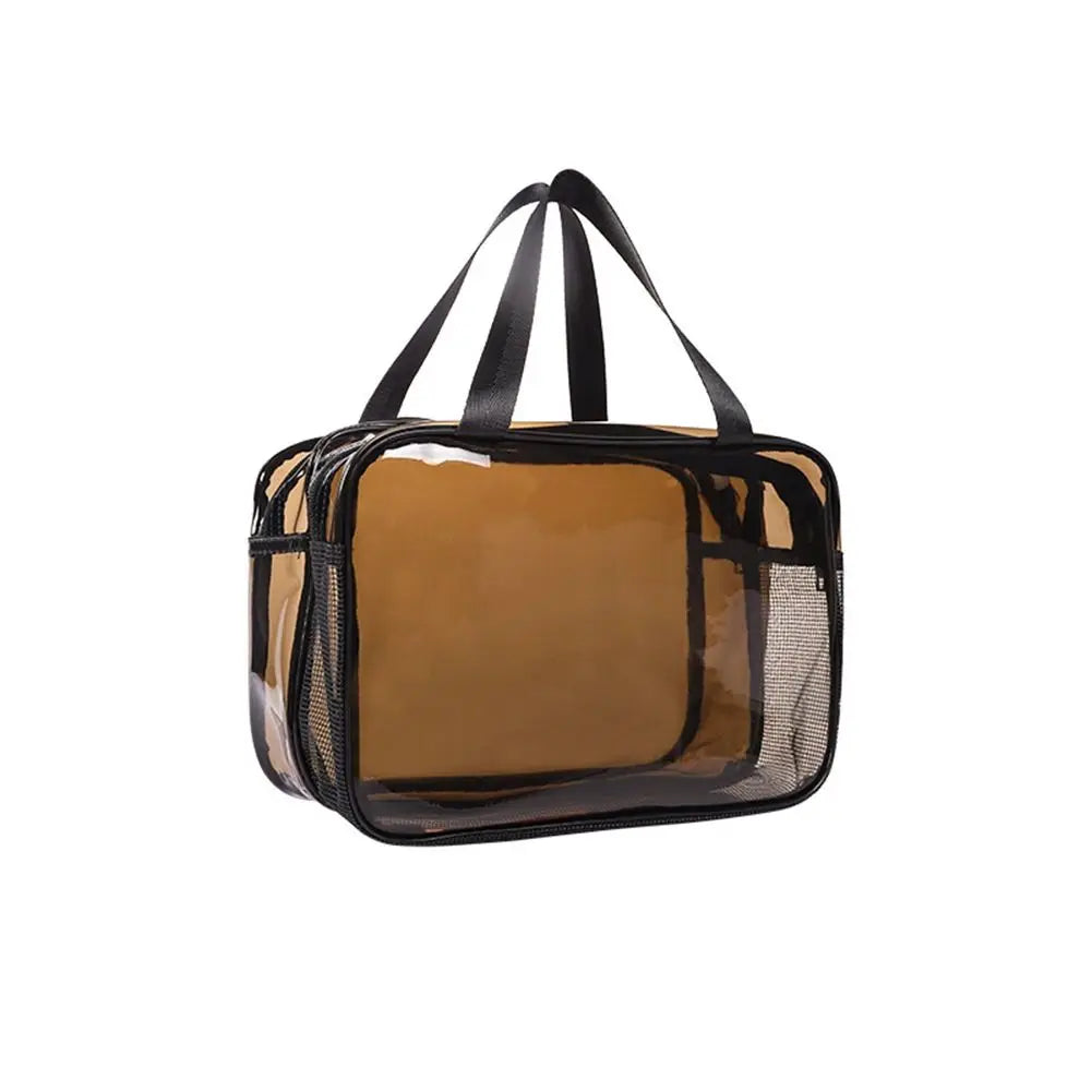 PVC Transparent Cosmetic Bag – Large Travel Toiletry Organizer Travel Cosmetic Bag HIP