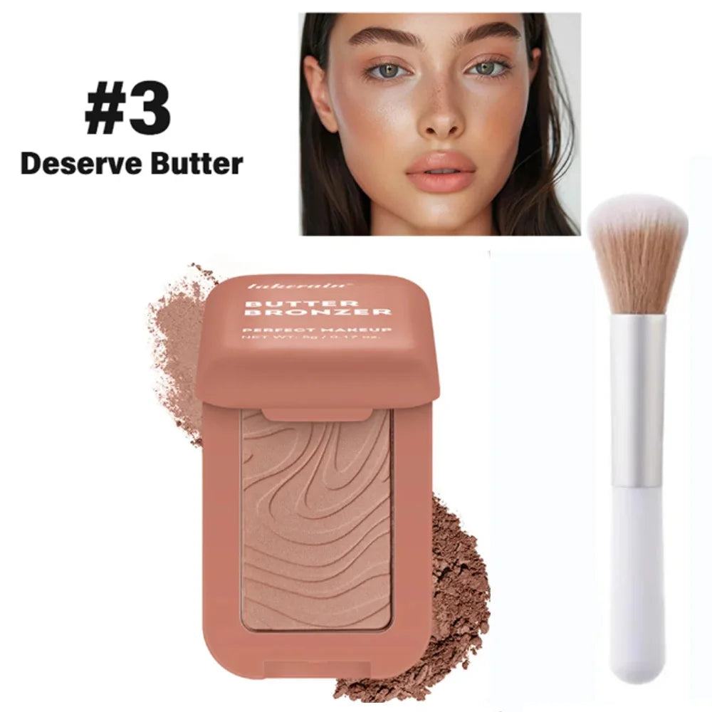 Bronzer Blush Highlights Palette&Brush Makeup Contour Sticks Cosmetics Contouring for Face Shading Palette Powder HIP