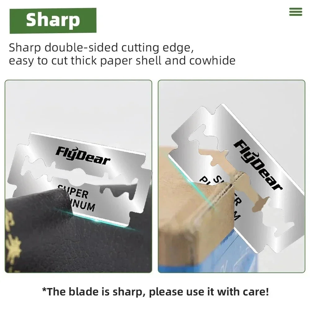 Double Edge Safety Razor Blades – Stainless Steel DE Blades Safety Razor Blades HIP