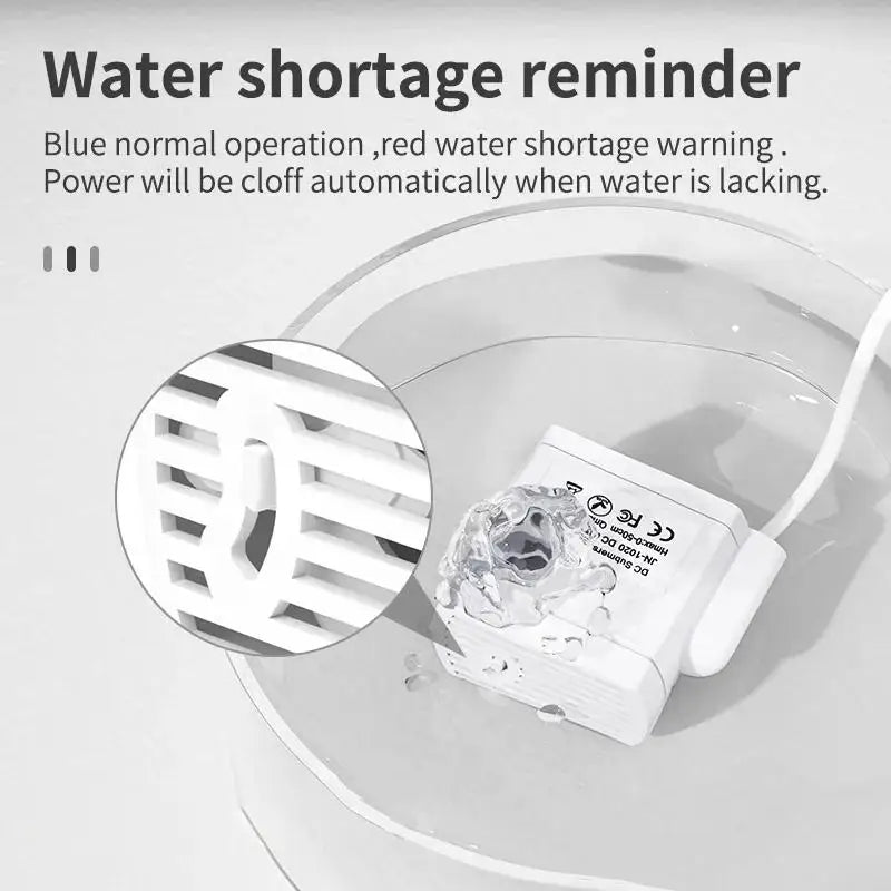 Cat Water Dispenser Replacement Pump, Adjustable Flow Rate, Energy-Saving Silent Design, Suitable for Cat Dog Drinking Fountain HIP