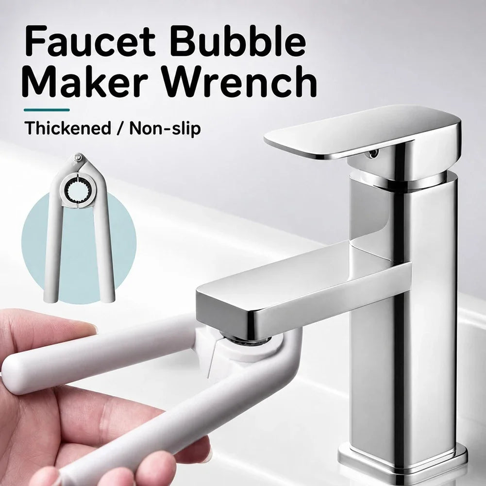 3 IN 1 Tool Faucet Bubble Wrench Universal Kitchen Sink Bathroom Faucet Aerator Wrench Multi Size Removal Installation Wrench HIP
