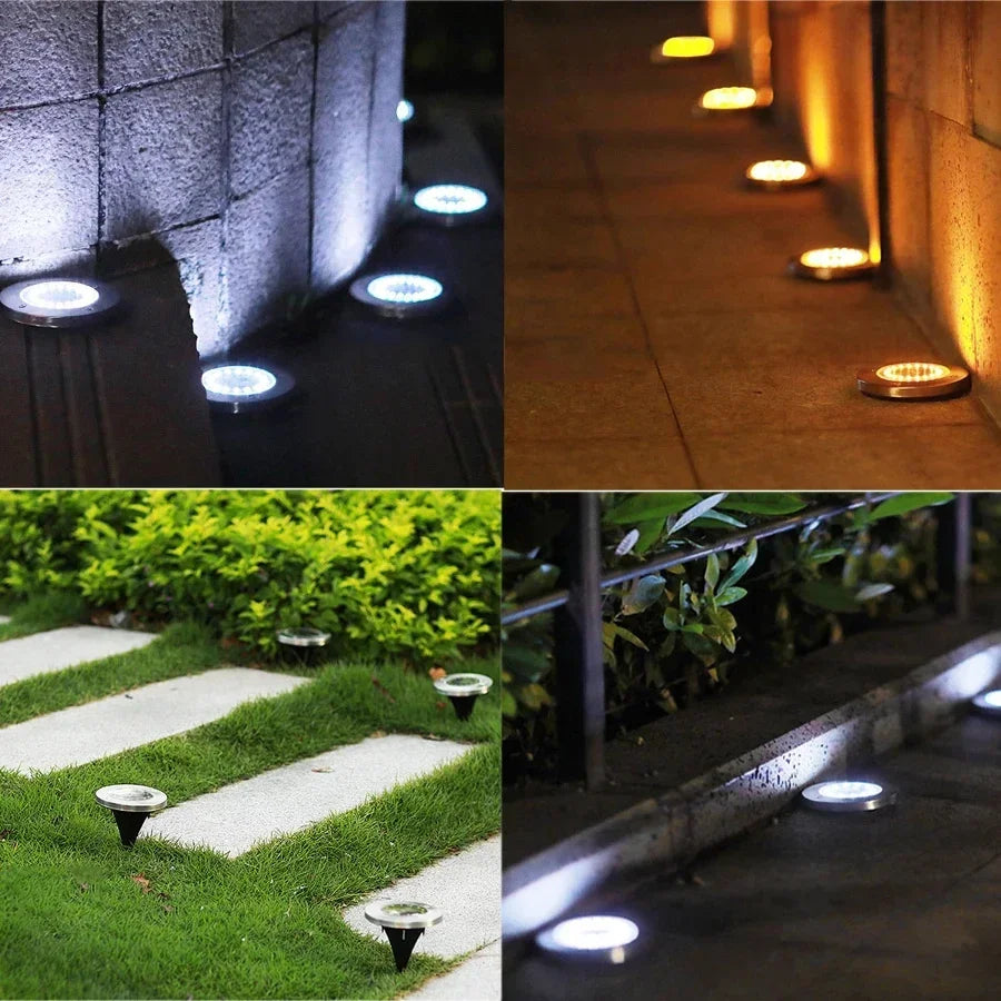 8-Pack Solar LED Ground Spotlights – IP65 Waterproof Garden Lights Solar Garden Spotlight HIP
